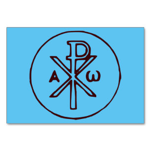 The Chi-Rho Christogram symbol Table Number