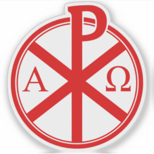The Chi-Rho Cross - v4 (red)