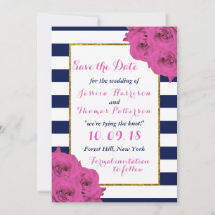 The Chic Modern Luxe Wedding Collection Pink Roses Save The Date