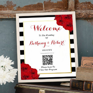The Chic Modern Luxe Wedding Collection- Red Roses Foil Prints