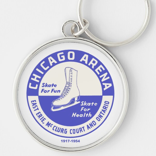 The Chicago Arena Company Ice Skating Rink Key Ring (Front)