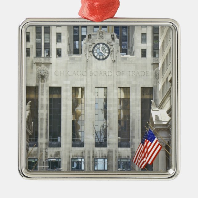 'The Chicago Board of Trade, Chicago, Illinois' Metal Tree Decoration (Front)