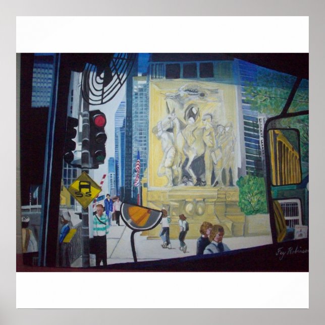 The Chicago Michigan Ave. Bridge Poster (Front)