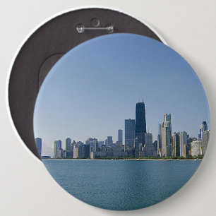 The Chicago Skyline 6 Cm Round Badge