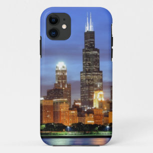 The Chicago skyline from the Adler Planetarium iPhone 11 Case