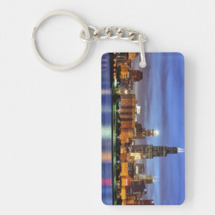 The Chicago skyline from the Adler Planetarium Key Ring