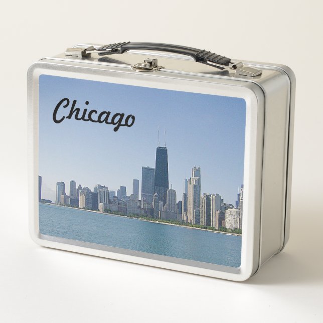 The Chicago Skyline Metal Lunch Box (Front)
