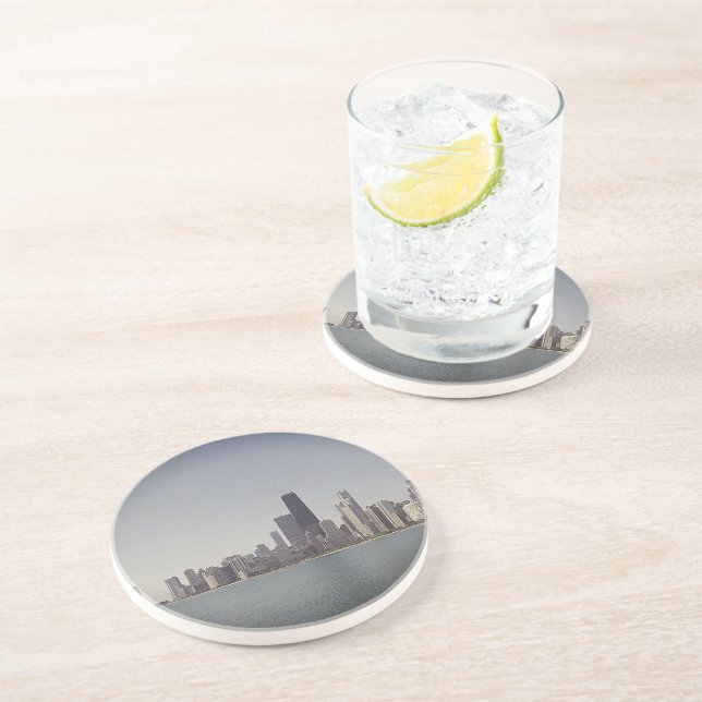 The Chicago Skyline with San Telmo Filter Coaster (Side)