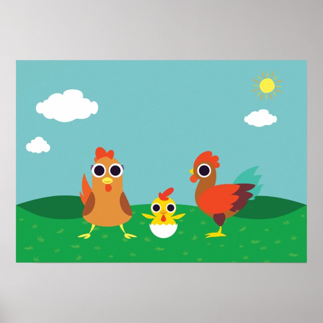 The Chicken Family at Daytime Poster (Front)