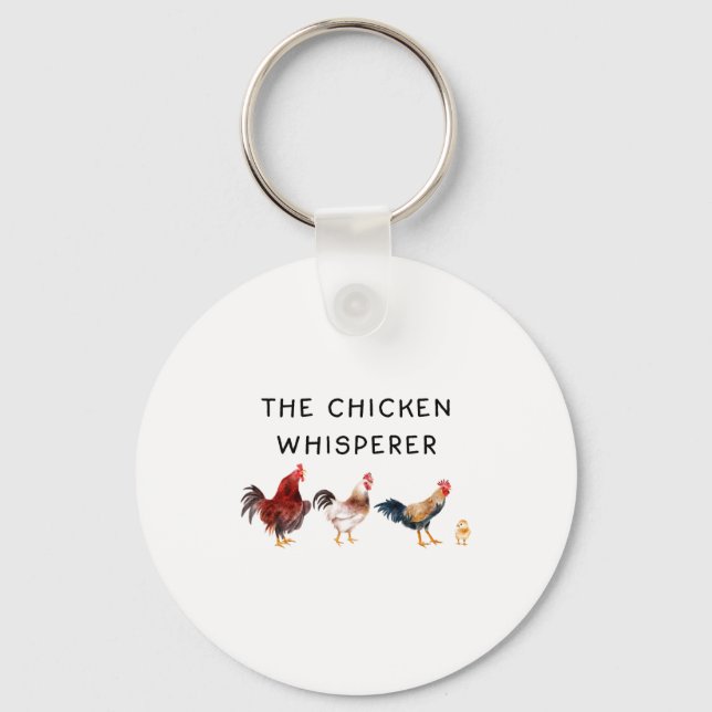 The Chicken Whisperer Funny  Key Ring (Front)