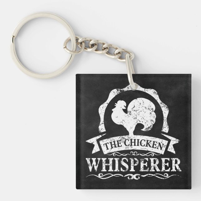 The Chicken Whisperer Funny Key Ring (Front)