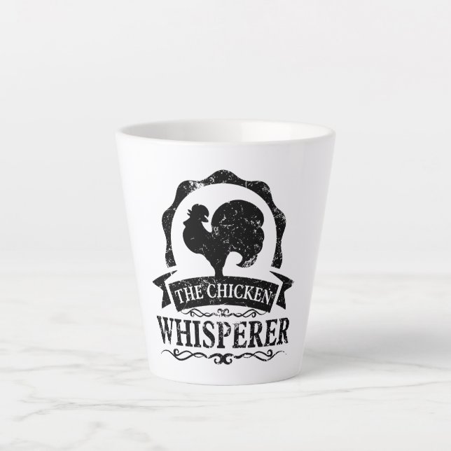 The Chicken Whisperer Funny Latte Mug (Front)