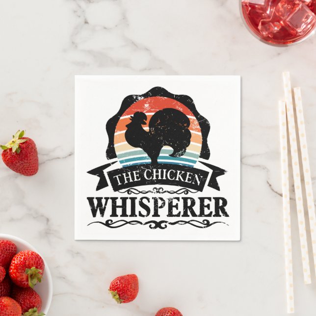 The Chicken Whisperer Funny Napkin (Insitu)