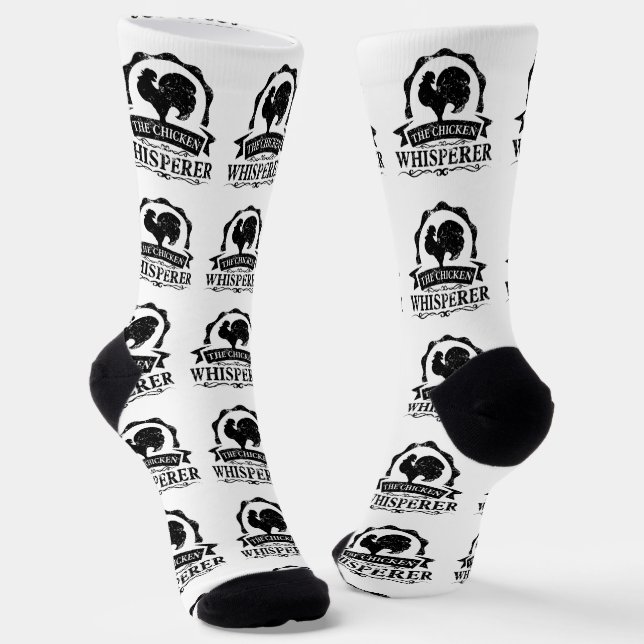 The Chicken Whisperer Funny Socks (Angled)
