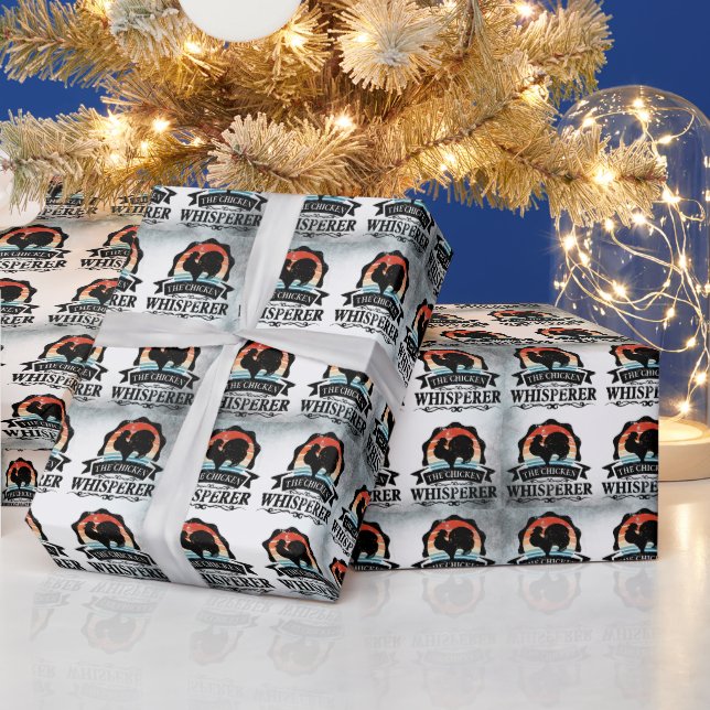 The Chicken Whisperer Funny Wrapping Paper (Holidays)