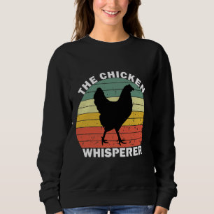 The Chicken Whisperer Retro Vintage Sun Sweatshirt