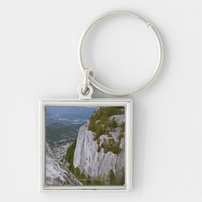 The "Chief" Arial View in Squamish Key Ring (Front)