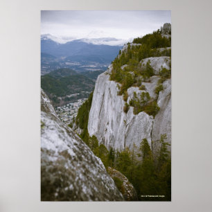 The "Chief" Arial View in Squamish Poster
