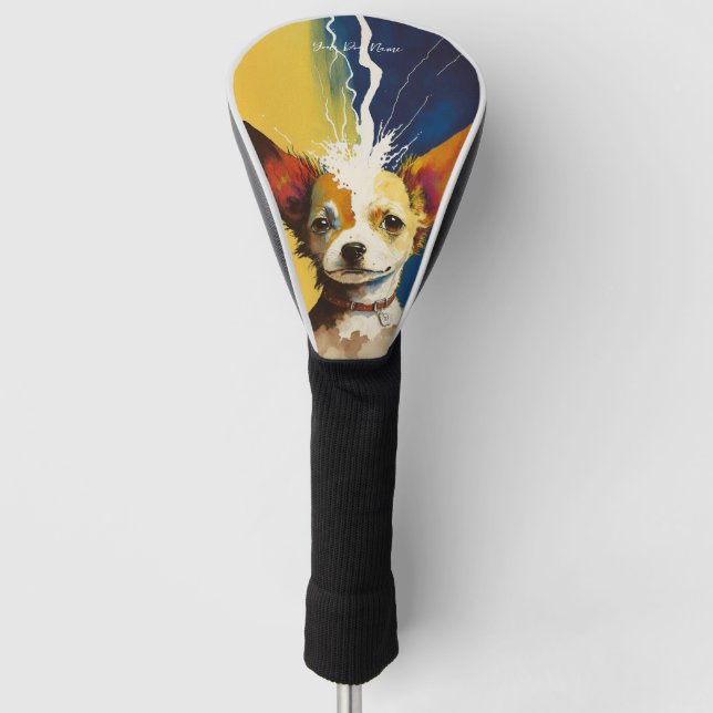 The Chihuahua Dog - Composition 010 Golf Head Cover (Front)