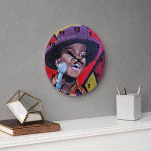 The Child Prodigy Painting by Alfred Fox Large Clock