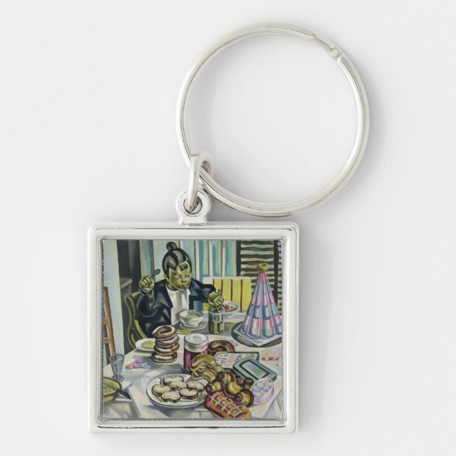 The Child with the Cakes Key Ring (Front)