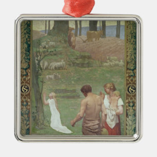 The Childhood of St. Genevieve Metal Tree Decoration