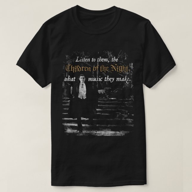The Children of the Night T-Shirt (Design Front)