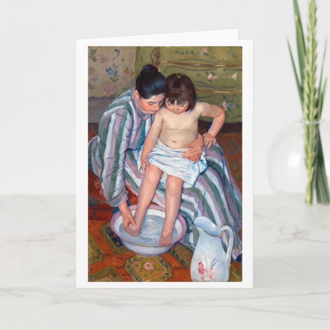 The Child's Bath, Mary Cassatt Card (Front)