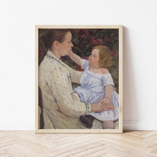 The Child's Caress Mary Cassatt Poster