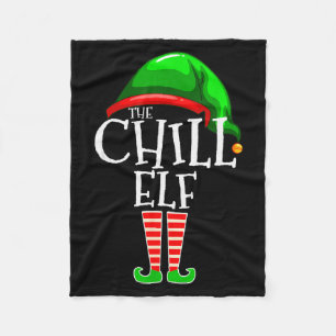 The Chill Elf Family Matching Group Christmas Gift Fleece Blanket