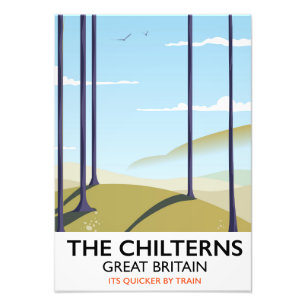 The Chilterns Great Britain travel poster