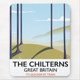 The Chilterns Great Britain travel poster Mouse Pad
