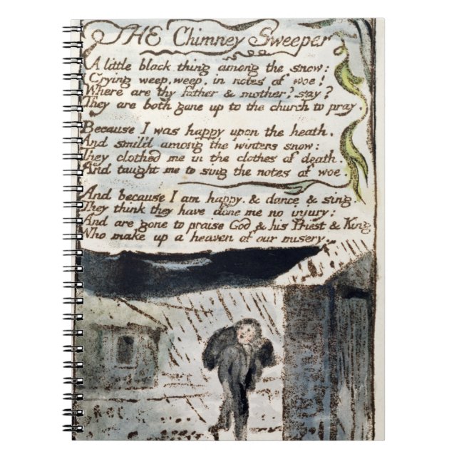 'The Chimney Sweeper', plate 41 (Bentley 37) from Notebook (Front)