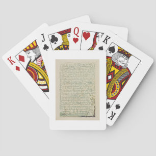 The Chimney Sweeper, plate 9 recto from 'Songs of Playing Cards