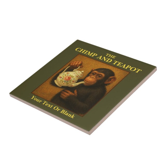 The Chimp And Teapot Pub Ceramic Tile (Side)