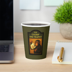 The Chimp And Teapot Pub Paper Cups