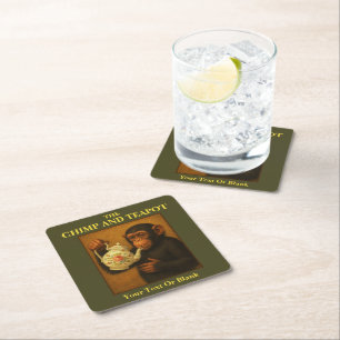 The Chimp And Teapot Pub Square Paper Coaster