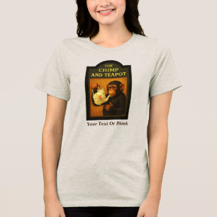The Chimp And Teapot Pub Tri-Blend Shirt