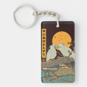 The chirping of small birds key ring