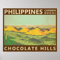 The Chocolate Hills Philippines Vintage