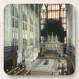 The choir and east window, 12th century (photo) coaster