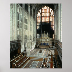 The choir and east window, 12th century (photo) poster