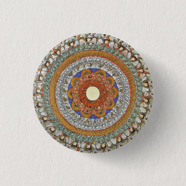 The Choirs of Angels (Hildegard von Bingen) 3 Cm Round Badge (Front)