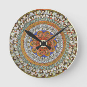 The Choirs of Angels - Hildegard von Bingen Round Clock