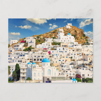The Chora of Ios island in Cyclades, Greece Postcard