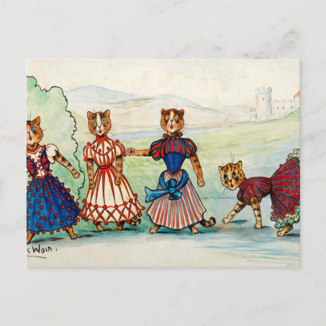 The Chorus by Louis Wain Postcard (Front)