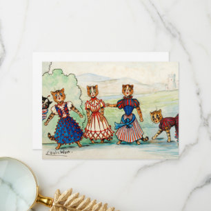 The Chorus by Louis Wain Thank You Card