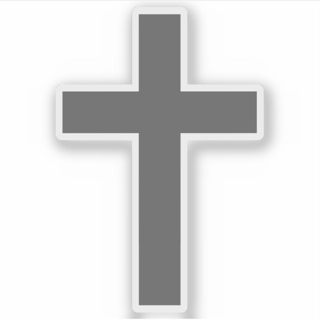 The Christian Cross (grey) (Front)