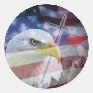 The Christian Patriot. Classic Round Sticker