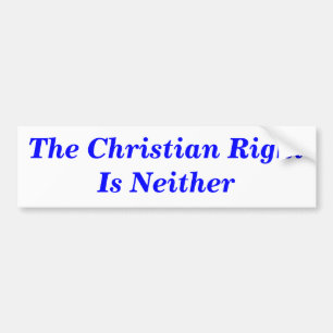 The Christian Right Is Neither Bumper Sticker